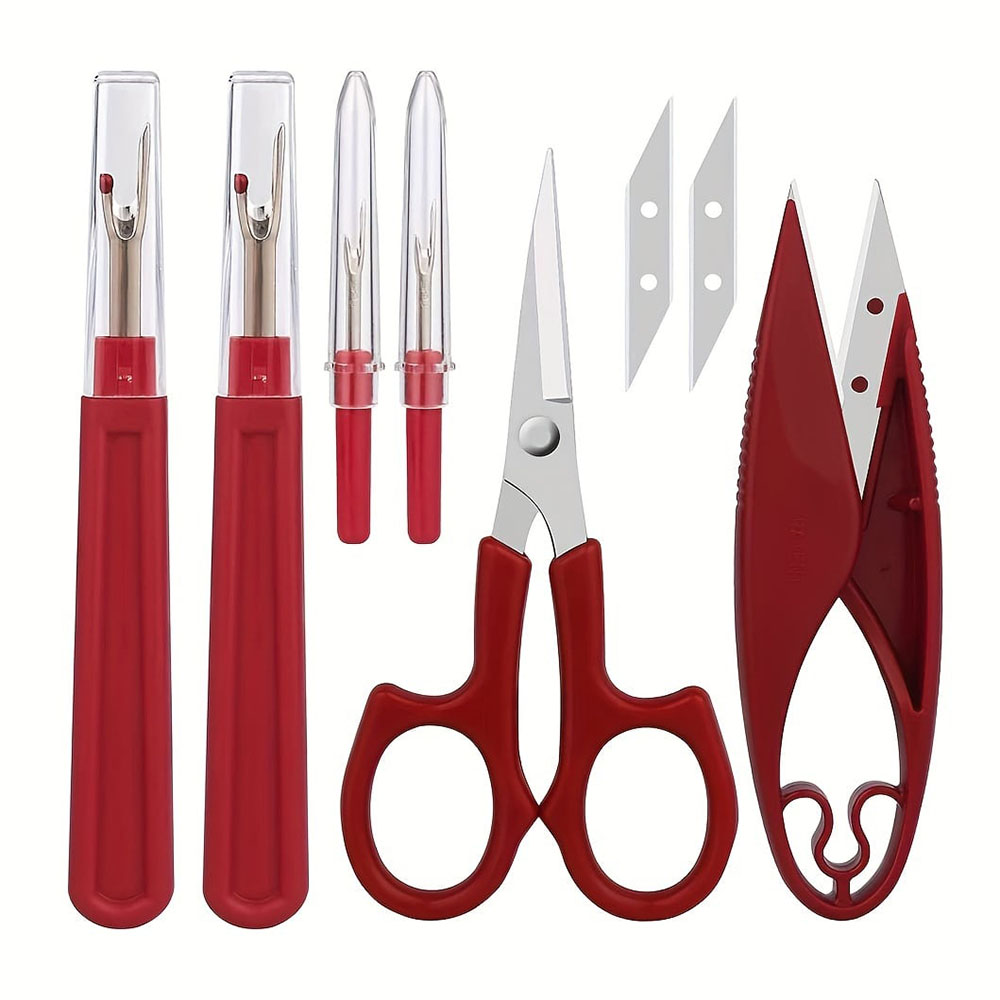 Seam Ripper Tool - 1/2/6Pcs 바느질 솔기 리퍼 키트 빨간색
