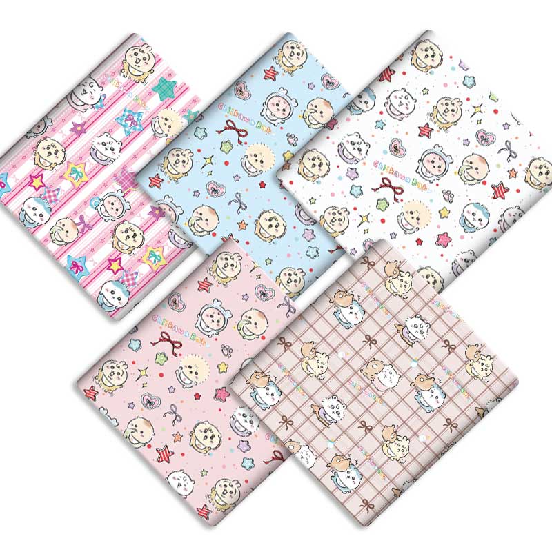 Sewing In Textile - 만화 폴리에스터 원단 140x50cm 면직물 패치워크