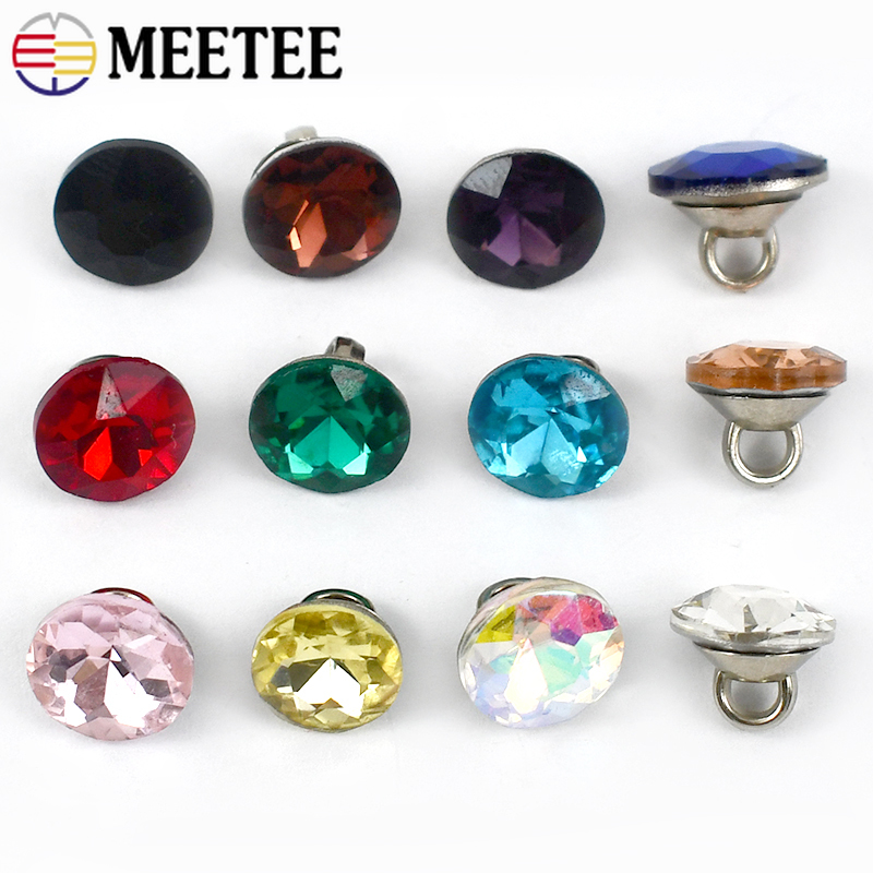Button Hole Cutter - Meetee 20/50Pcs 9mm 라인 석 단추