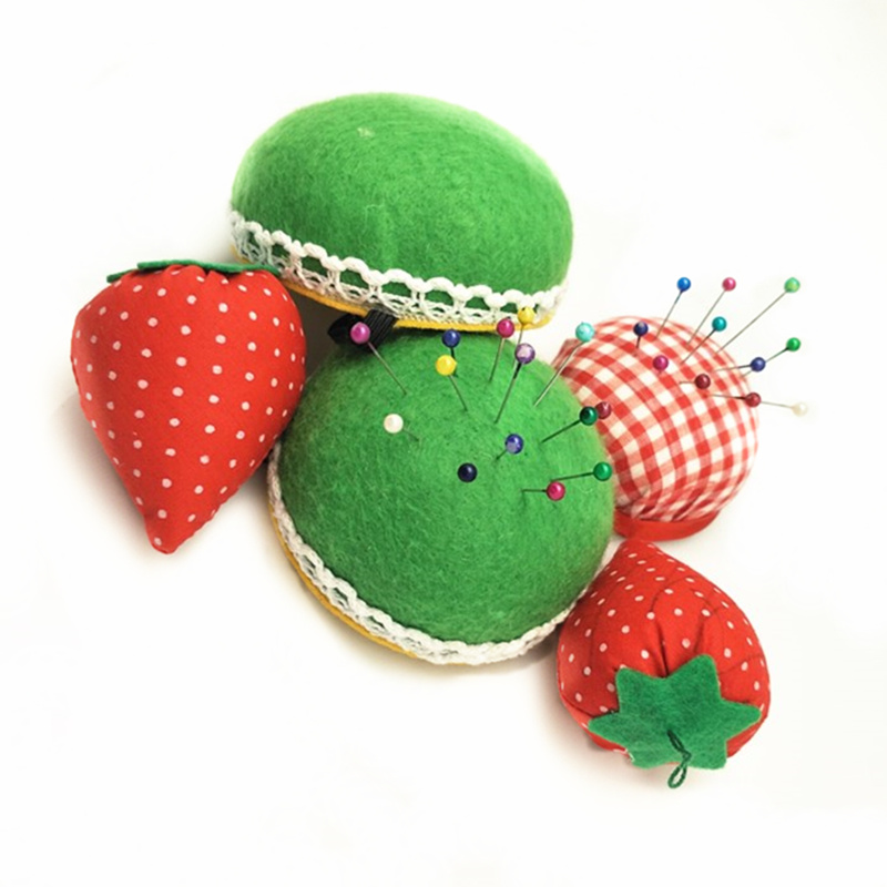 딸기 모양의 바늘 핀 쿠션, 탄성 손목 벨트, 바느질  - Sewing Pin Cushion 리뷰 및 가격