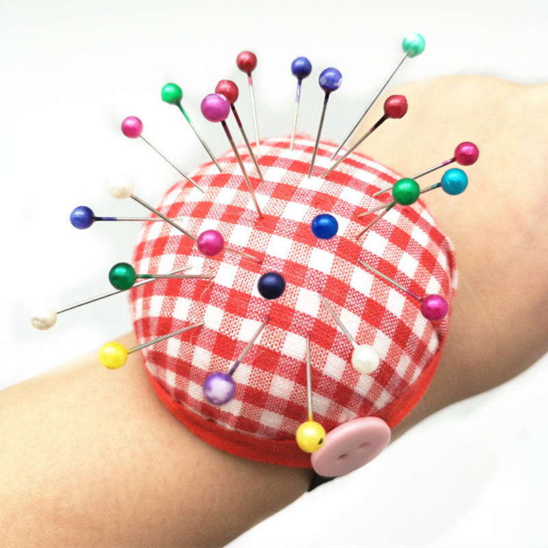딸기 모양의 바늘 핀 쿠션, 탄성 손목 벨트, 바느질  - Sewing Pin Cushion 리뷰 및 가격