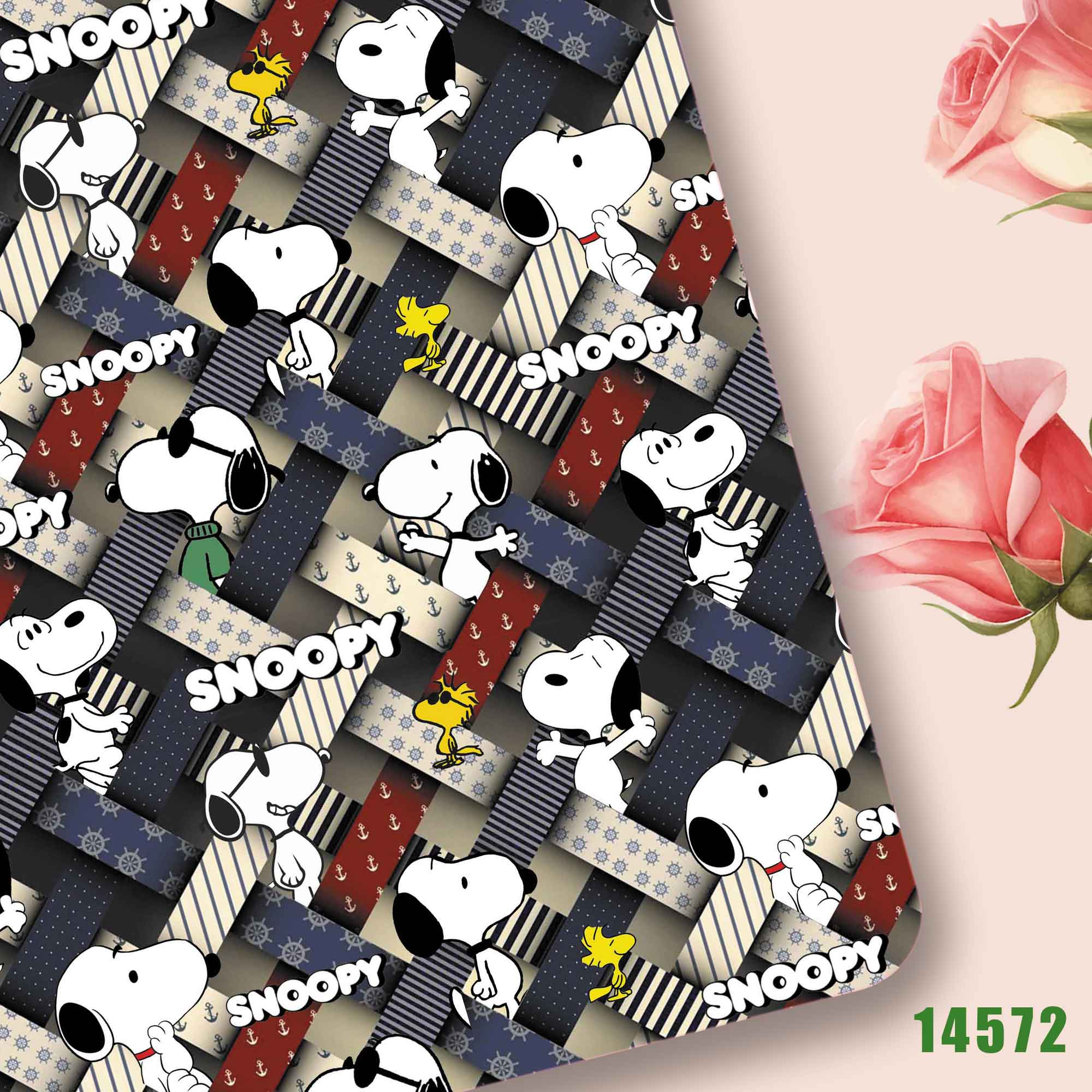 다카라 토미 스누피 패브릭140CM 만화 폴리에스테르  - Sewing In Textile 리뷰 및 가격
