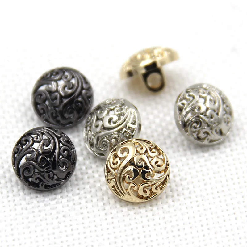 10pcs 중공 금속 단추 중국어 길조 구름 아름다운  - Button Hole Cutter 리뷰 및 가격