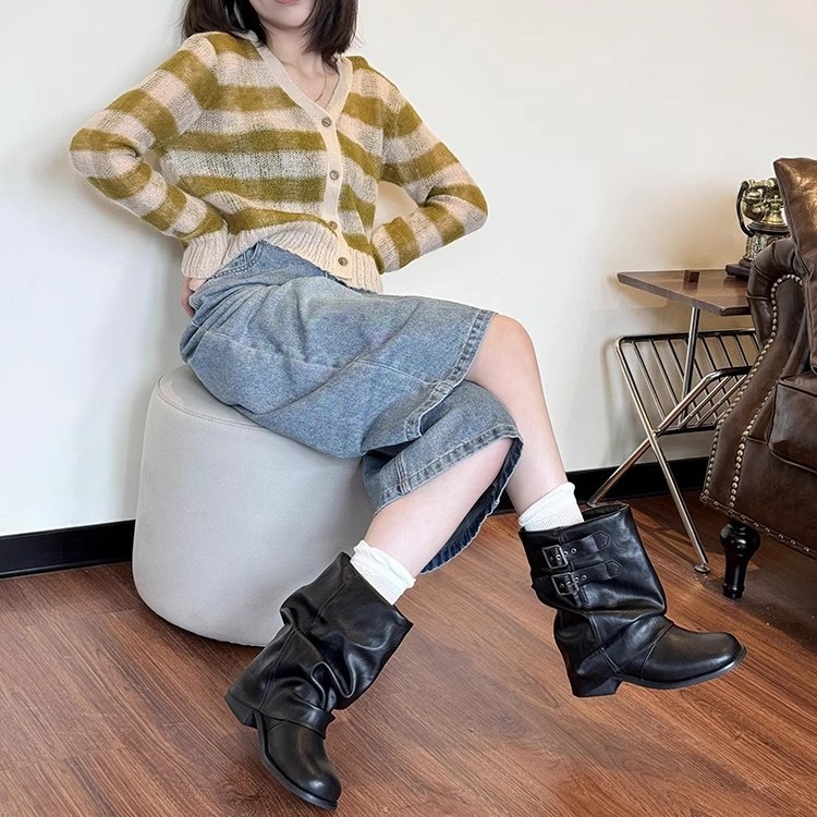 여성용 숏부츠 2025 가을 겨울 신상 블랙 슈퍼 핫팬 - Sewing Nylon 리뷰 및 가격