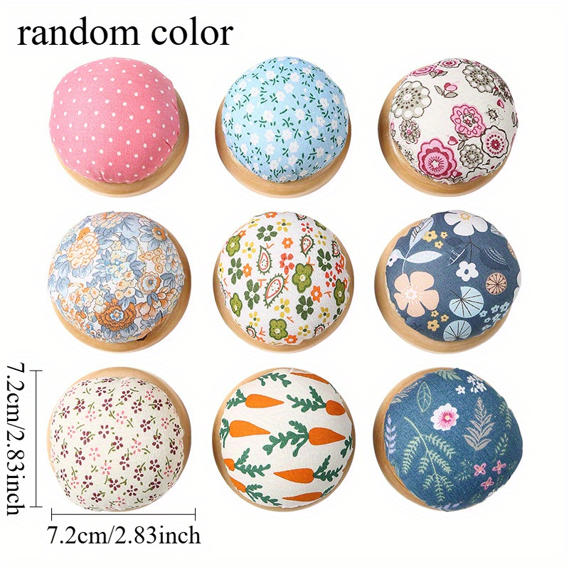1Pc Ramdon 컬러 우드 스탠드 천 바늘 핀 쿠션 - Sewing Pin Cushion 리뷰 및 가격
