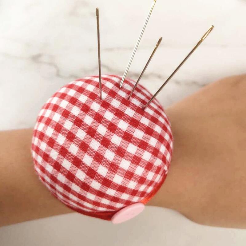 1Pcs 탄성 손목 벨트 바늘 핀 쿠션 크로스 스티치  - Sewing Pin Cushion 리뷰 및 가격