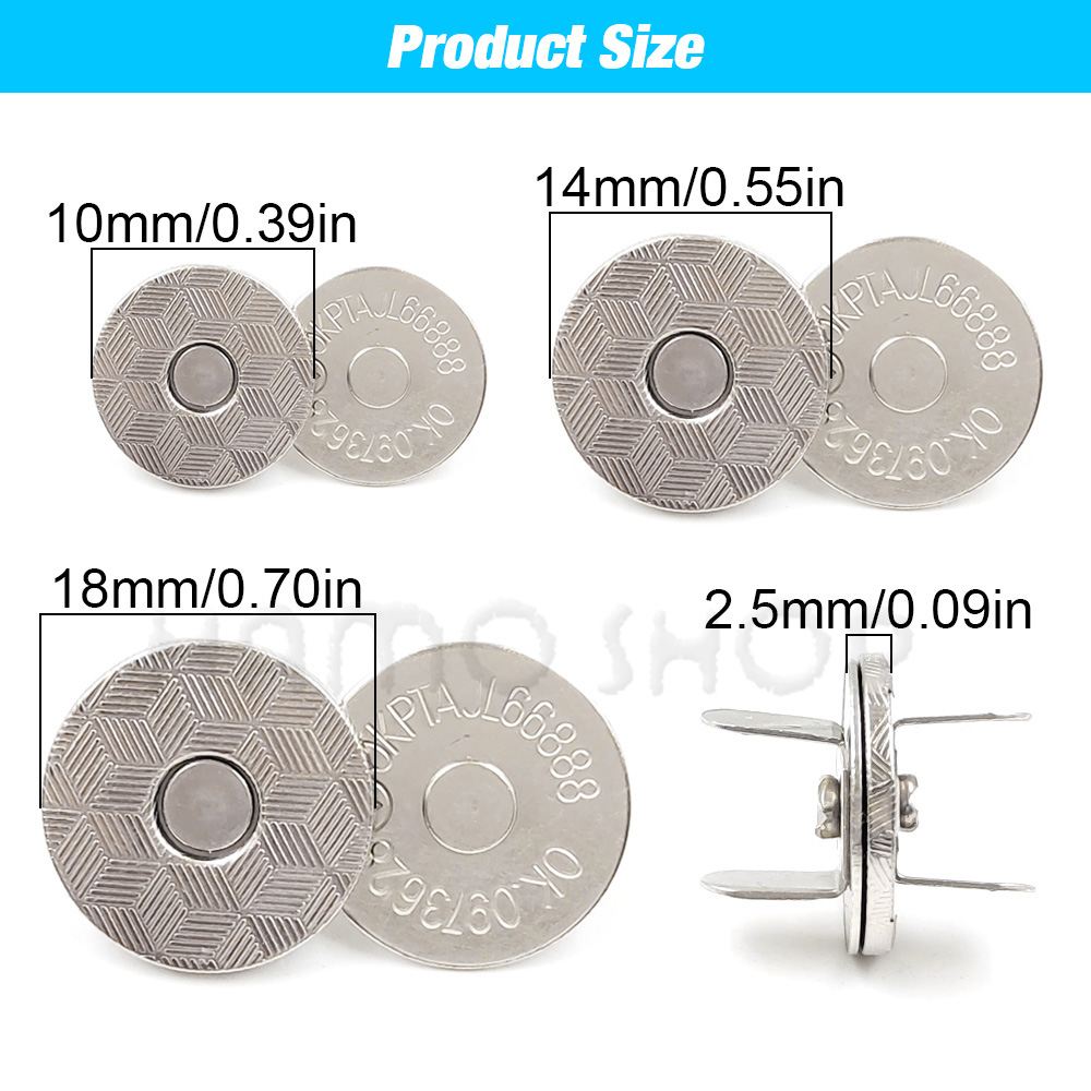 20 대/몫 10mm-18mm 마그네틱 버튼 가방 걸쇠 - Button Hole Cutter 리뷰 및 가격