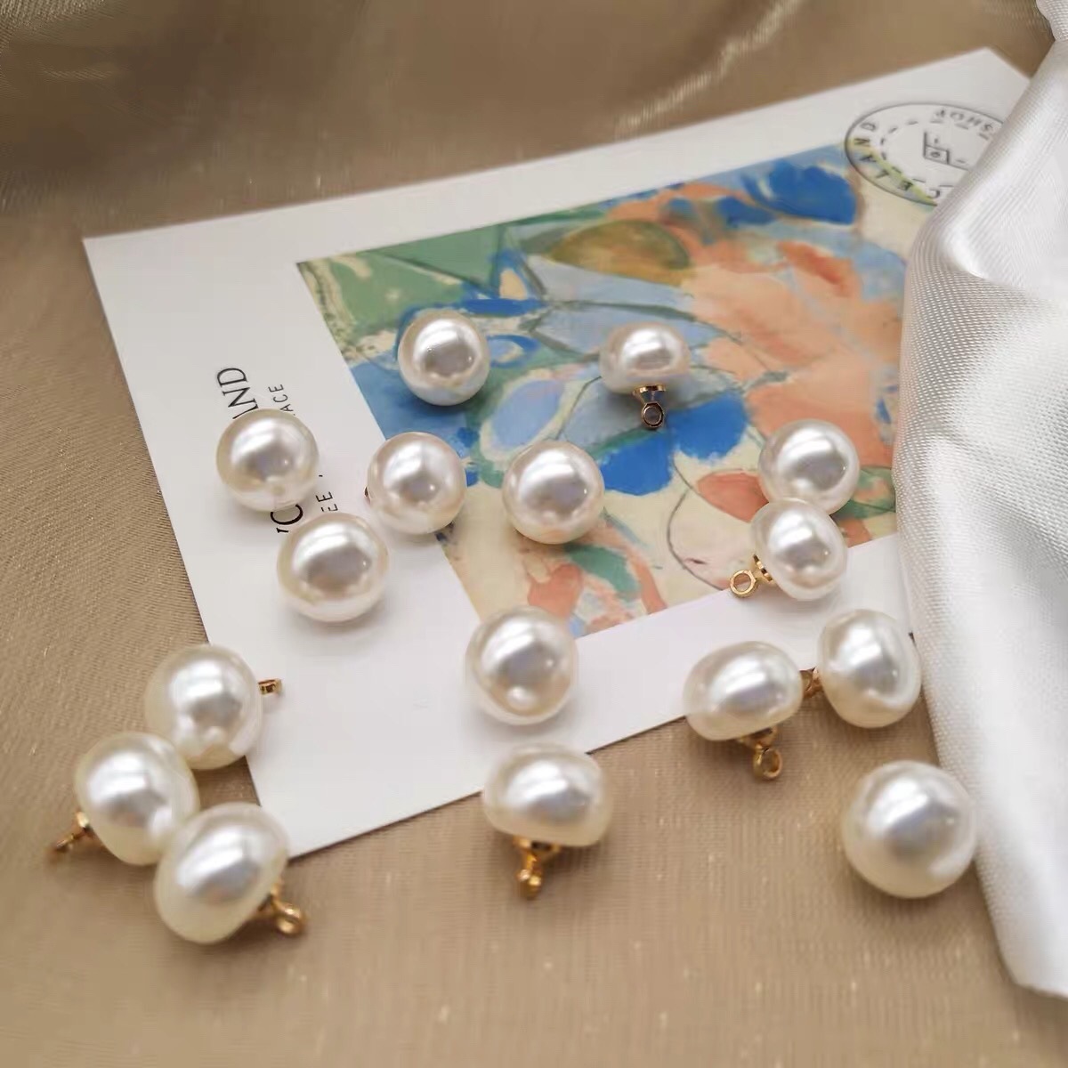 20Pcs 10mm 라운드 구겨진 버섯 진주 단추 Sc - Button Hole Cutter 리뷰 및 가격