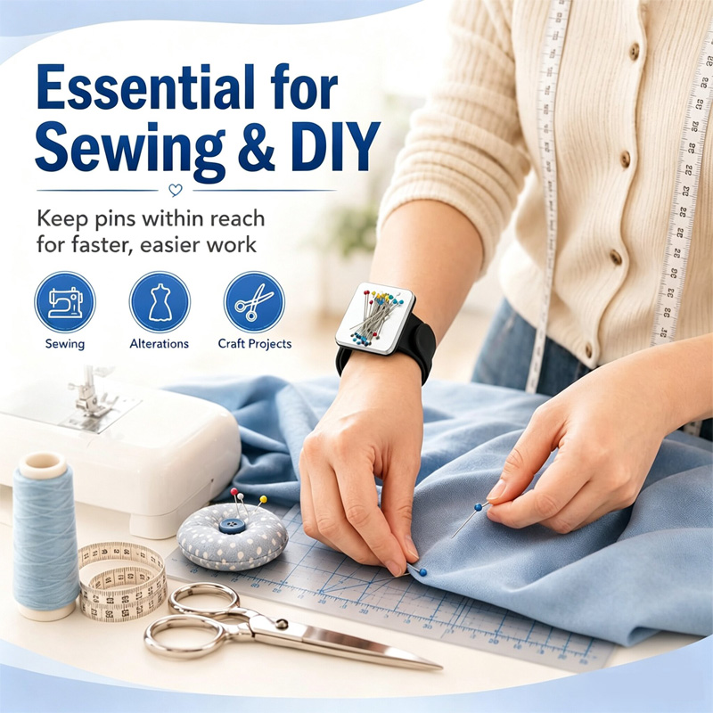 마그네틱 핀쿠션 손목밴드 홀더, 퀼팅 바느질용 핀 쿠션 - Sewing Pin Cushion 리뷰 및 가격