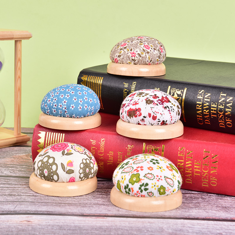 1pc 나무 바닥 기본 바늘 핀 쿠션 홀더 PP 면화  - Sewing Pin Cushion 리뷰 및 가격