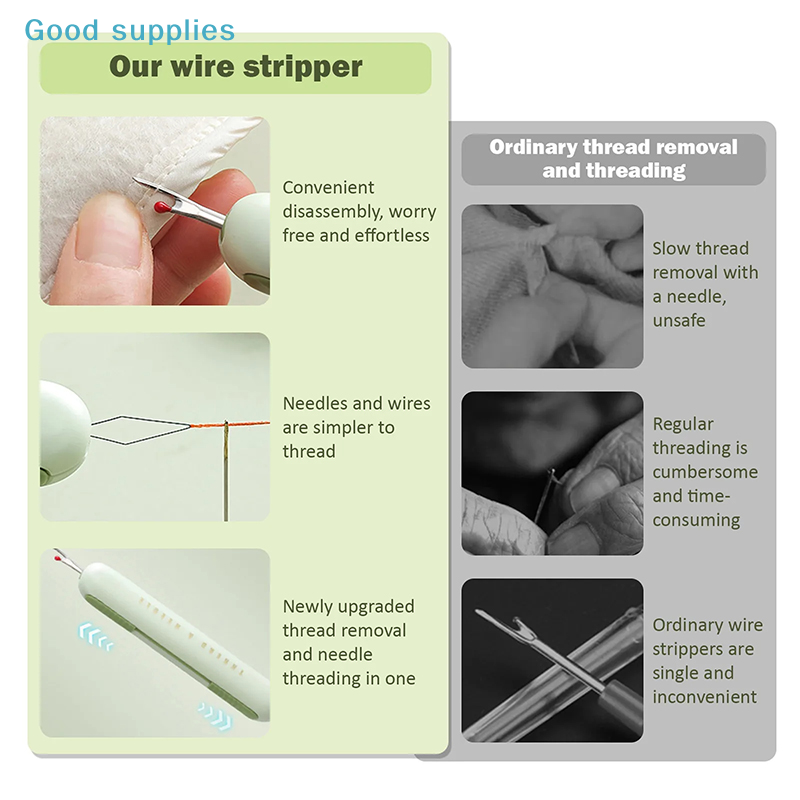 2 in 1 바늘 꿰매개, 재봉 봉제용 실 제거기 및  - Seam Ripper Tool 리뷰 및 가격