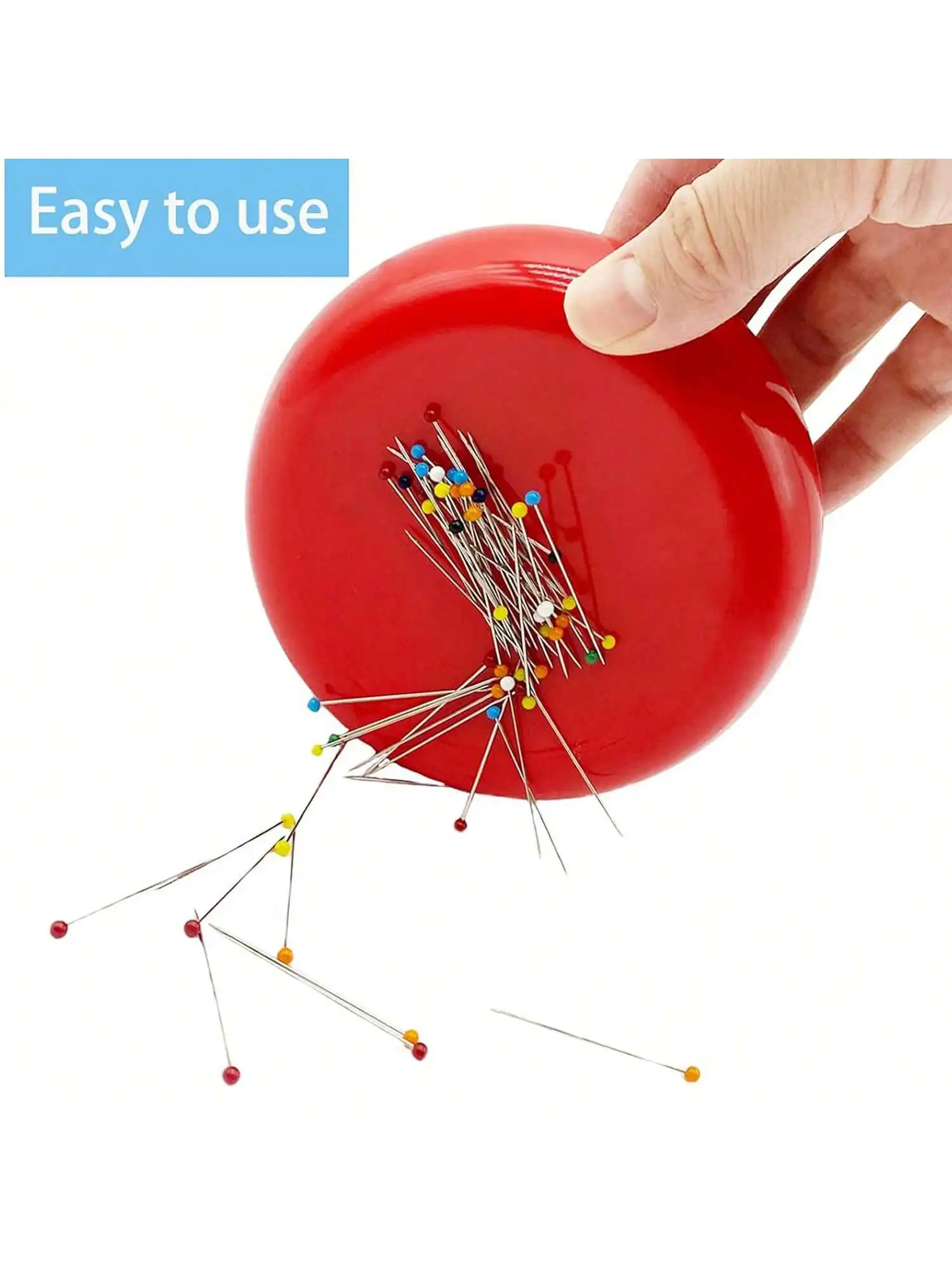 1PCS 마그네틱 핀 쿠션, 라운드 플라스틱 마그네틱  - Sewing Pin Cushion 리뷰 및 가격
